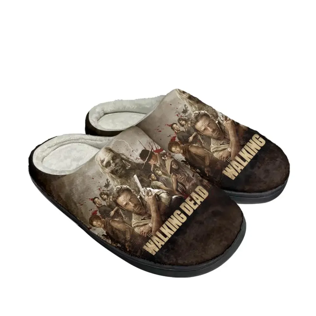 Men Shoes Winter - The Walking Dead Horror Home Baumwoll-Hausschuhe