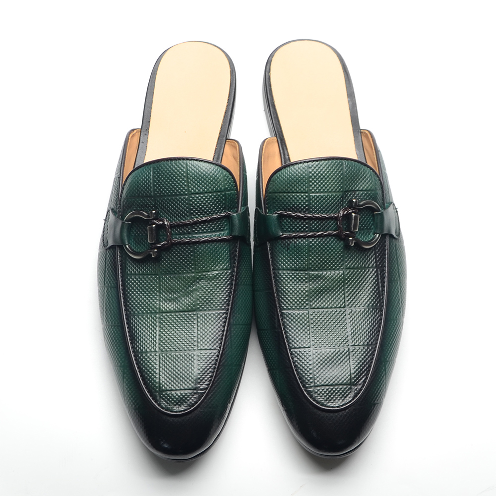 Men'S Shoes Dressy Casual - Herren-Slipper mit Schnalle, rückenfrei, klassisch, elegant,