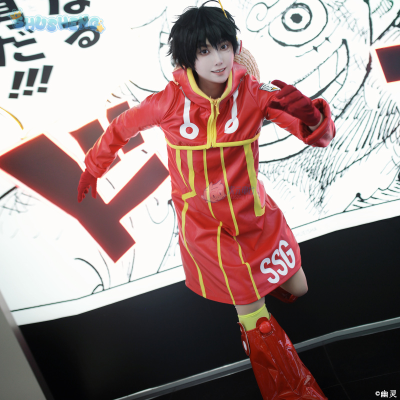 Men Shoes Red - Monkey D. Ruffy Egghead Cosplay Kostüm