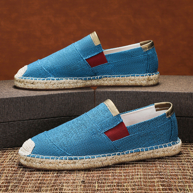 Men Shoes Trends - Canvas-Sneaker Neuheit 2026 Lässige Gewebte Schuhe