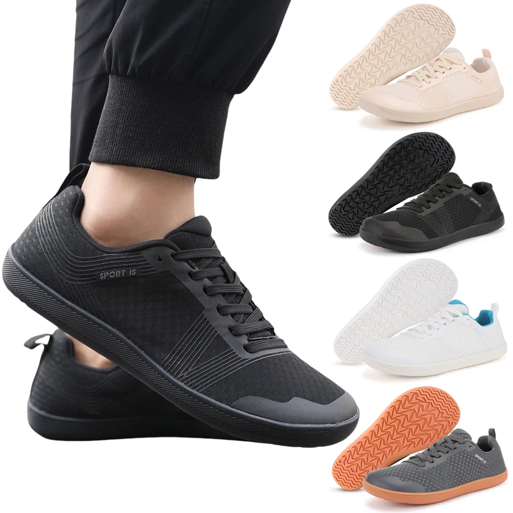 Men Shoes Trainers - Minimalistische Barfußschuhe, Cross-Trainer-Schuhe, rutschfeste Wanderschuhe mit