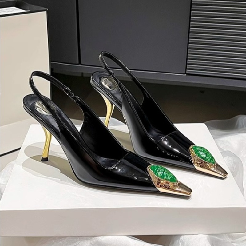 Dress Shoe Pointed - Designer Street Style Design Inlay Diamanten