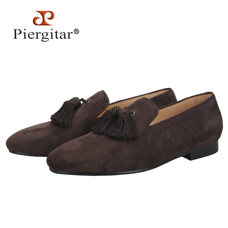 Men'S Shoes Dressy Casual - Piergitar Belgische Loafer aus farbenfrohem Wildleder
