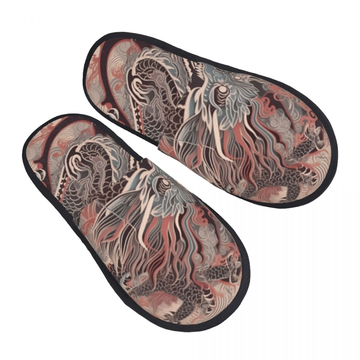 Men Shoes Illustration - Pelz-Slipper für Damen und Herren, modisch,