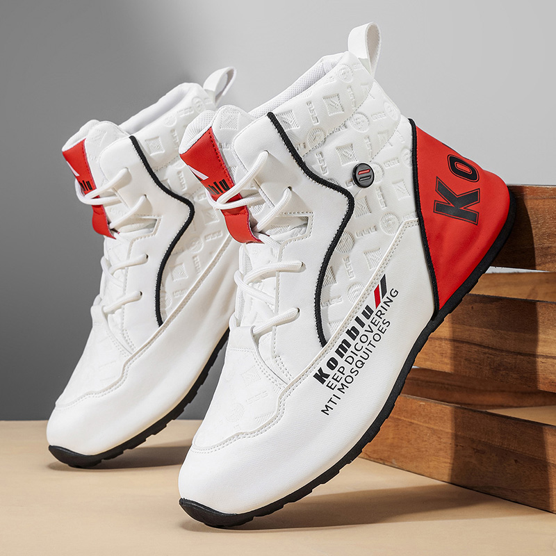 Men'S Shoes Dq - Herren-High-Top-Stiefel, Komfortables Futter, Verschleißfeste Außensohle, Geeignet