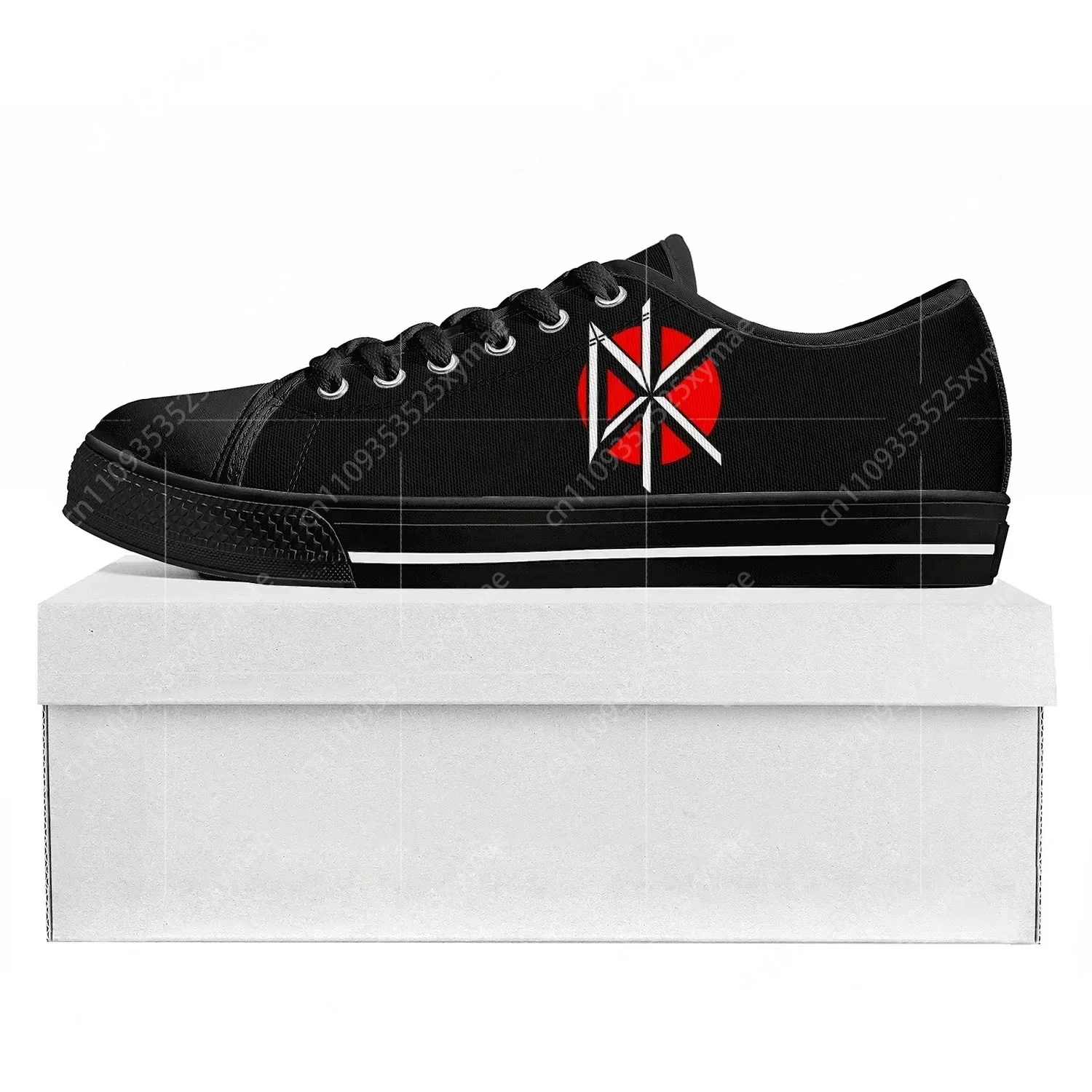 Men Shoes Red - Dead Kennedys Low Top Rock Band