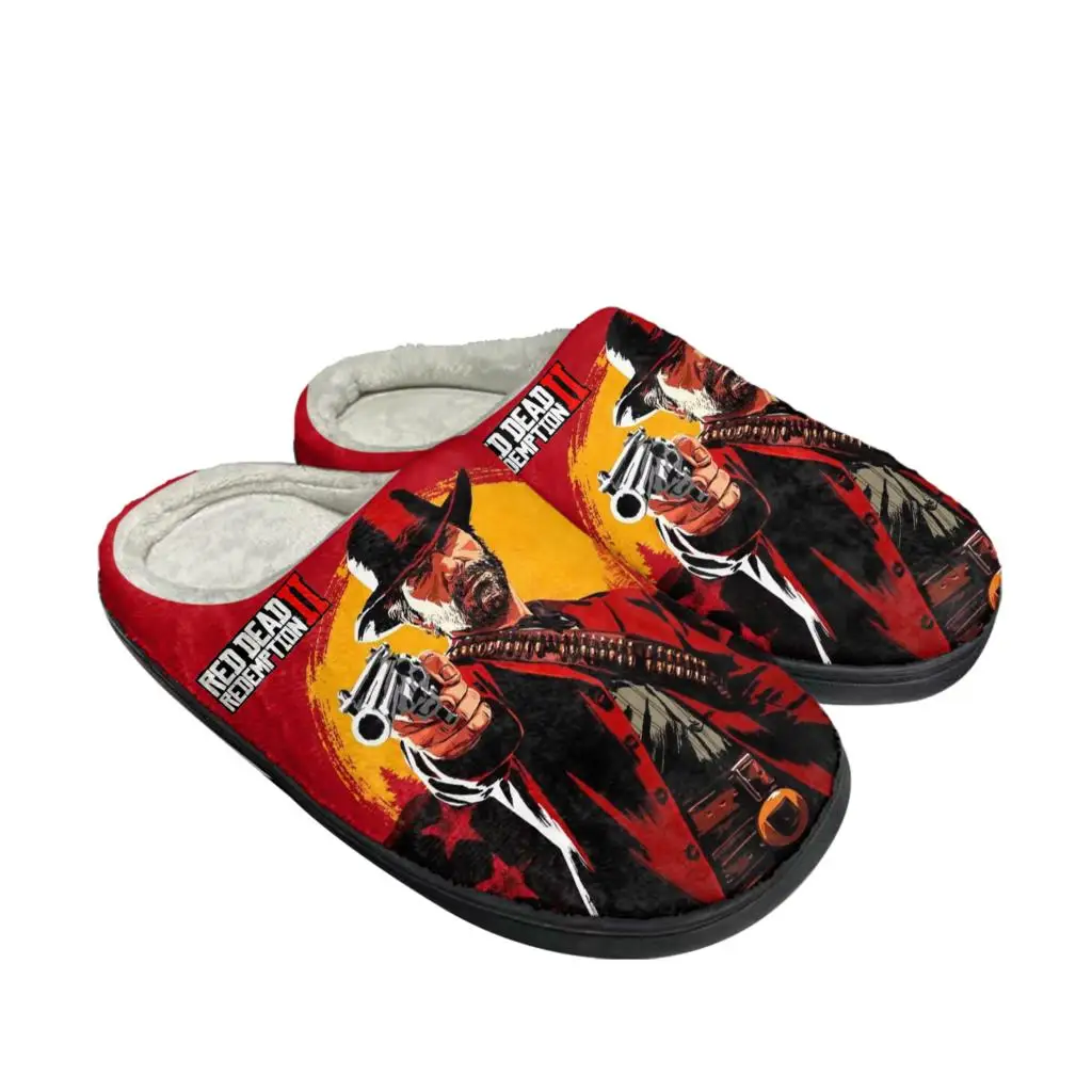 Men Shoes Red - Red Dead Redemption 2 Home Baumwollhausschuhe