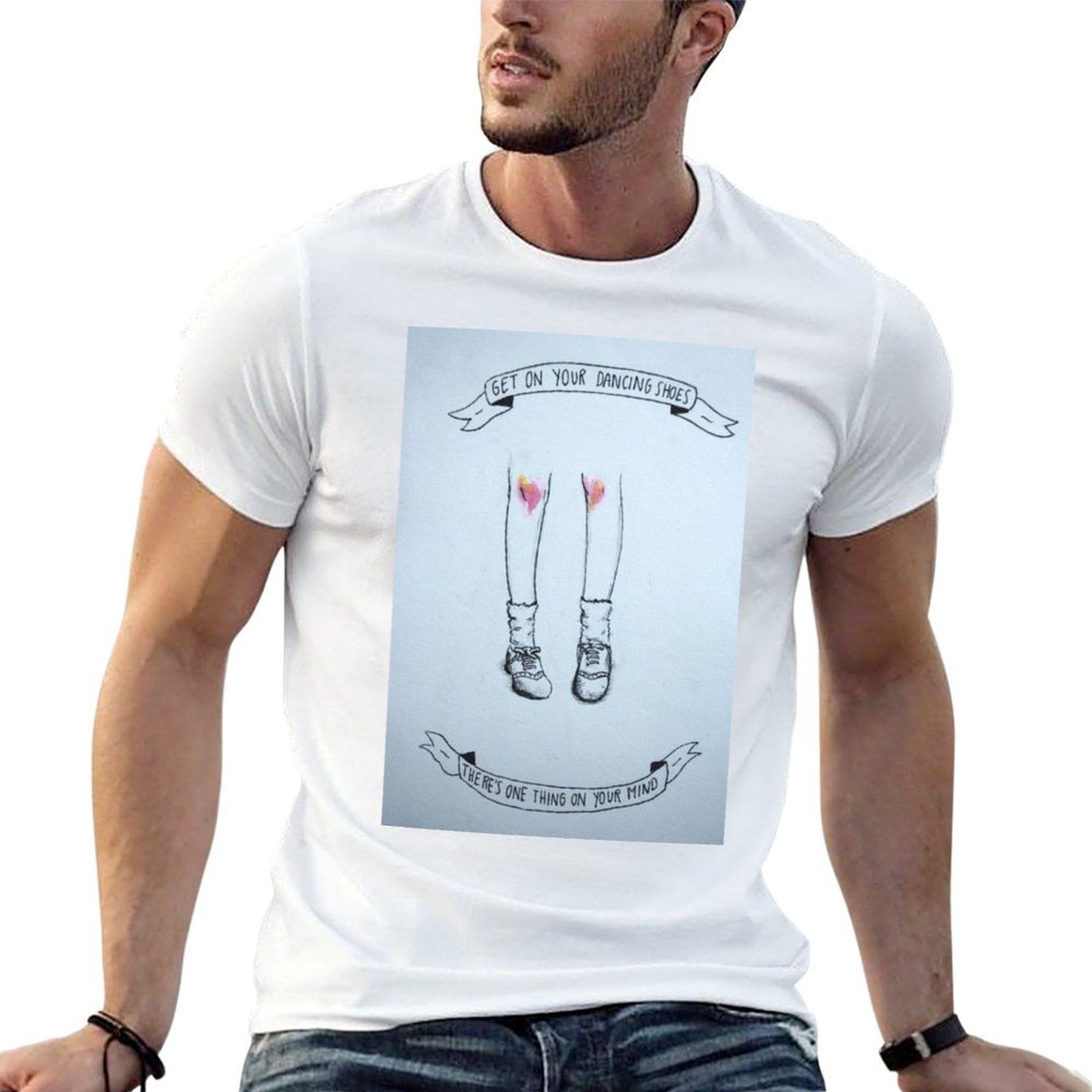 Men Shoes Illustration - Arctic Monkeys Dancing Shoes Illustration T-Shirt,