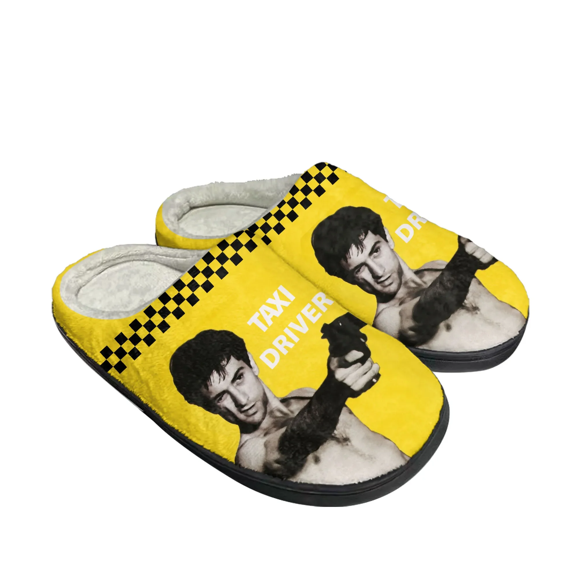 Men Shoes Winter - Taxi Driver Film-Hausschuhe aus Baumwolle, Plüsch-Schlafzimmerpantoffeln