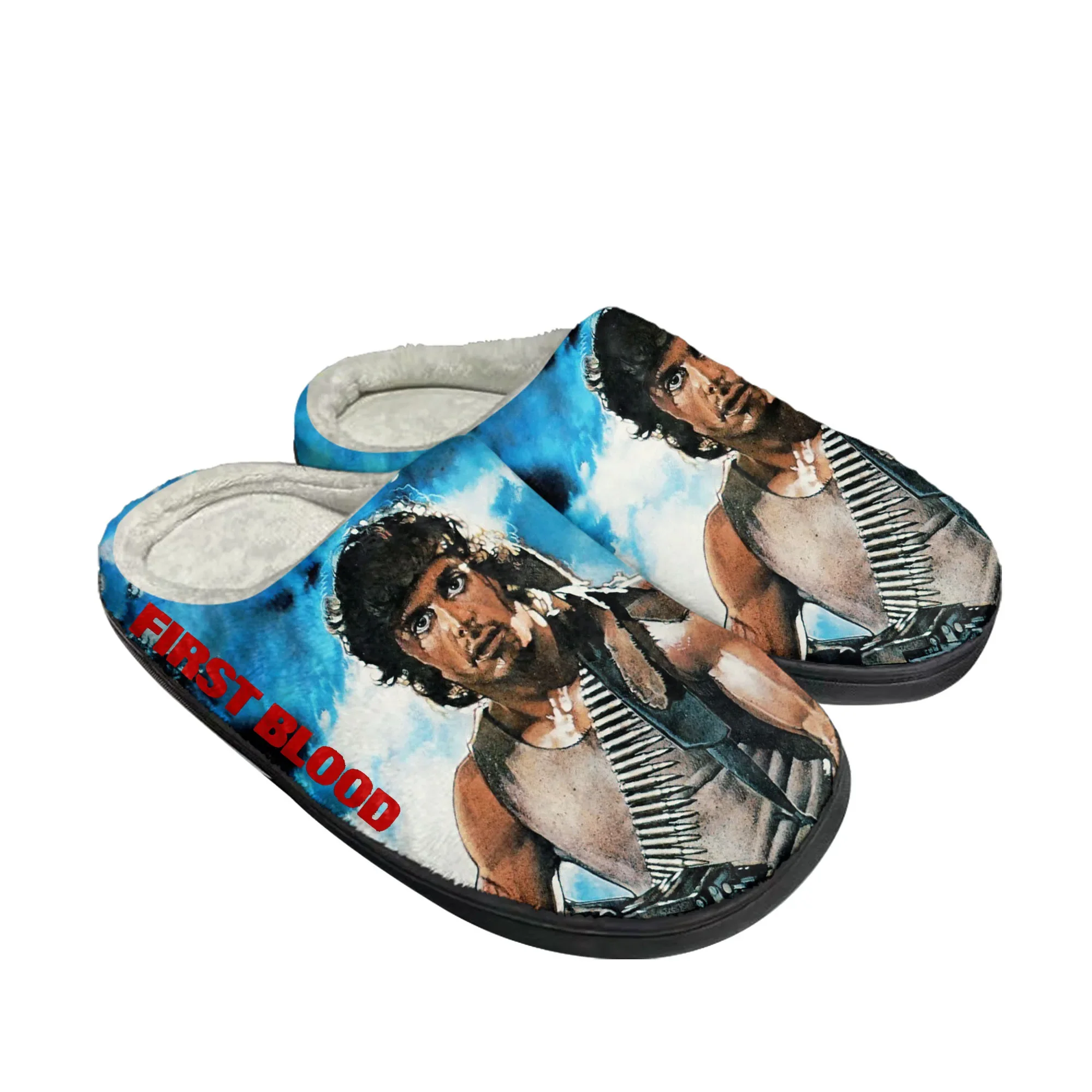 Men Shoes Winter - First Blood Movie Home Baumwoll-Hausschuhe für