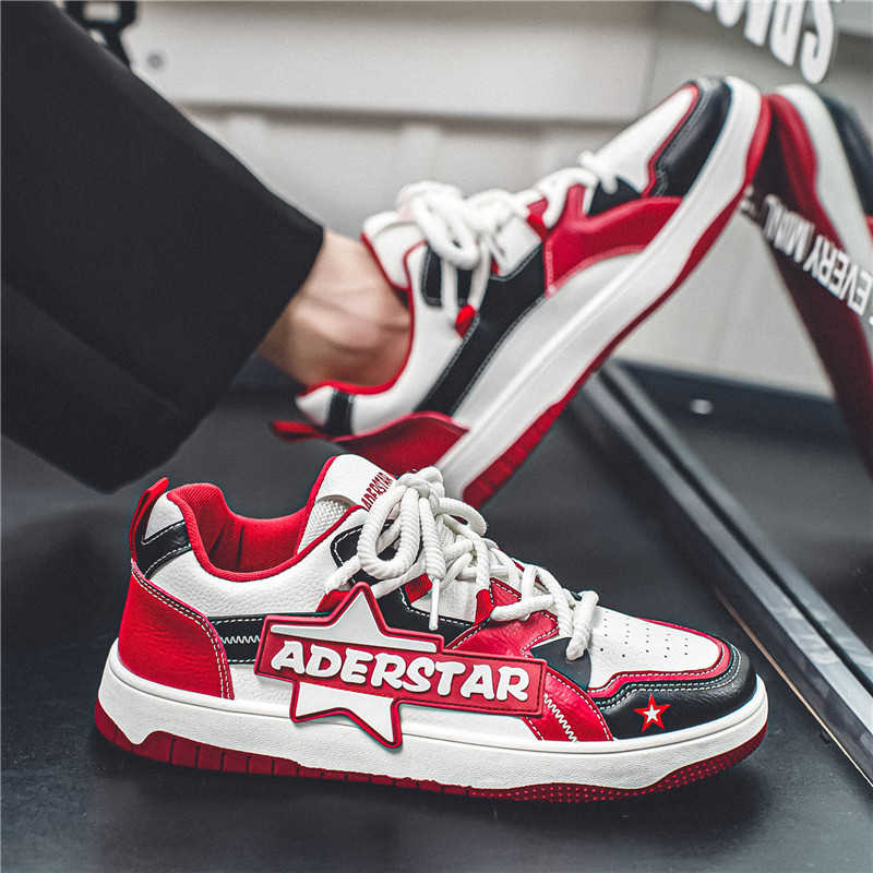 Runde Zehenpartie, Gummisohle, – Men Shoes Red Bewertung und Preis
