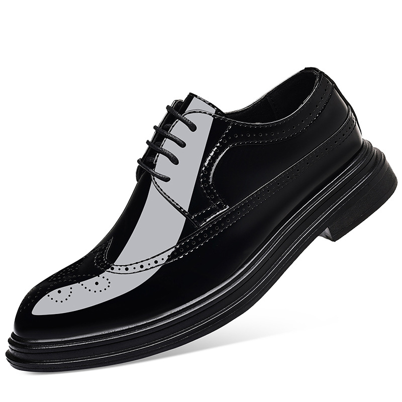 Herren-Lackleder-Brogue-Schuhe – Men'S Shoes Brogues Bewertung und Preis