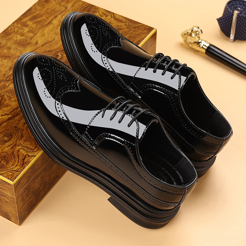 Herren-Lackleder-Brogue-Schuhe – Men'S Shoes Brogues Bewertung und Preis
