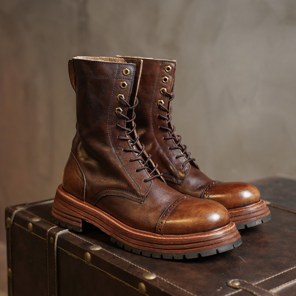Herren-Motorradstiefel aus ech – Men'S Shoes Brogues Bewertung und Preis