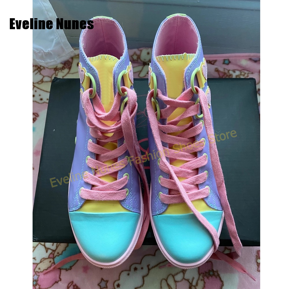 Y2K Mädchen Süße High-Top Snea – Casual Sneaker Low Bewertung und Preis