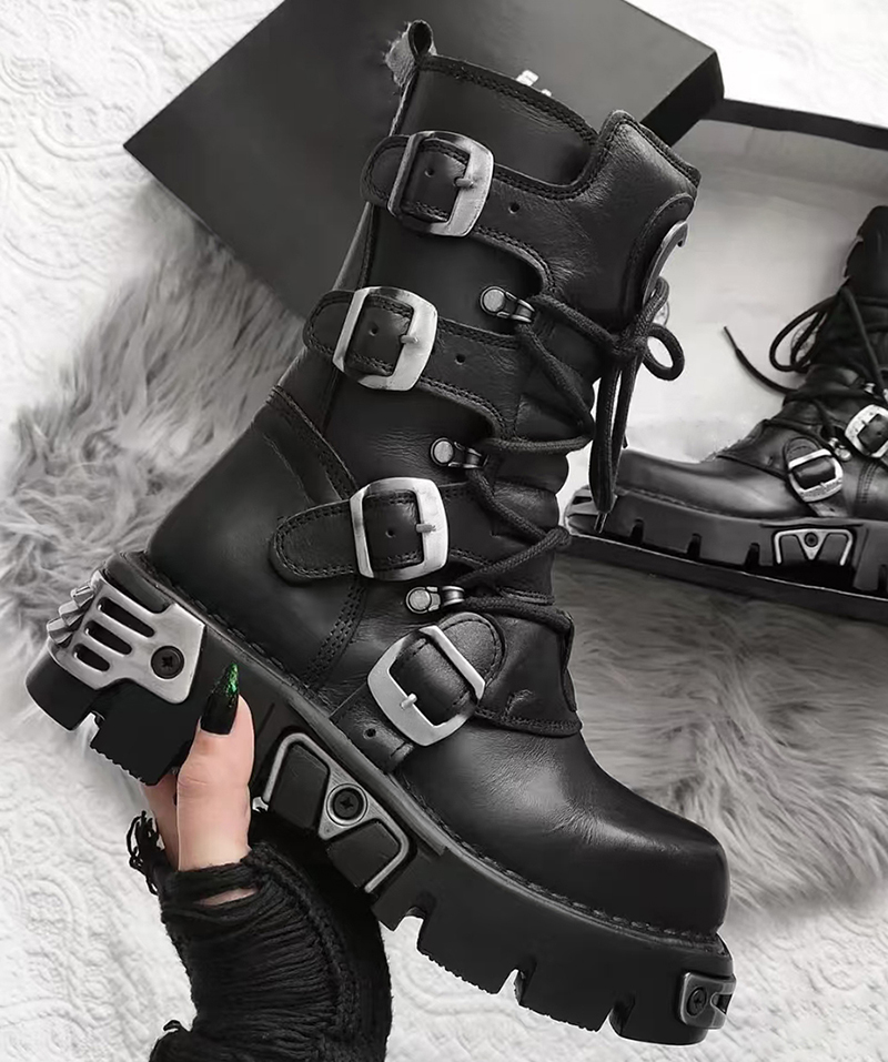 Männer Luxusmode Punk Gothic h – Men Shoes Trends Bewertung und Preis