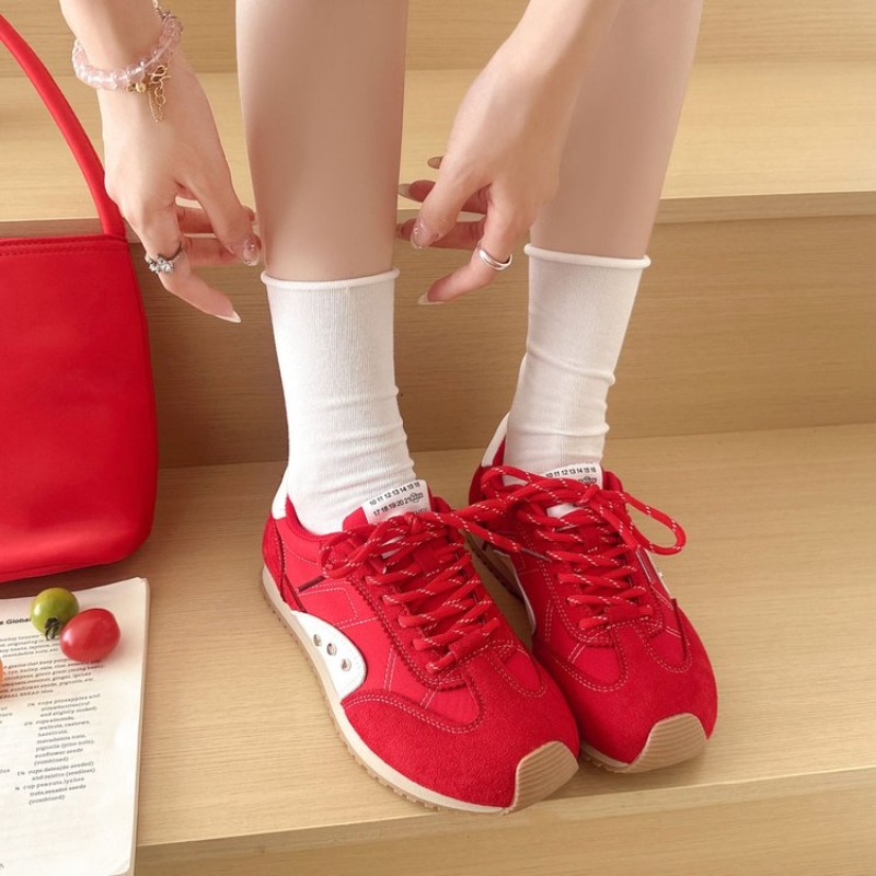 Retro Color-Block-Sneaker für  – Casual Sneaker Low Bewertung und Preis