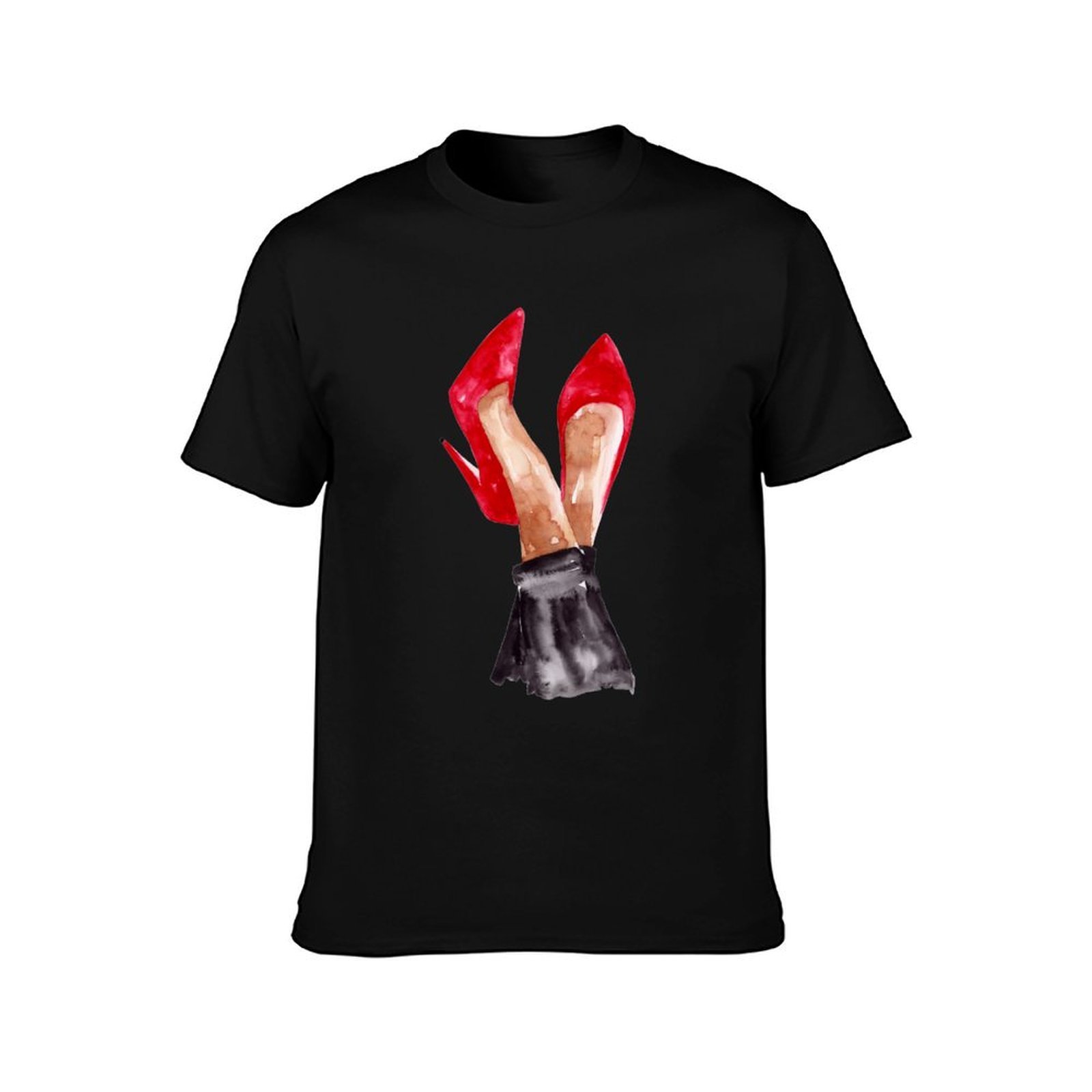 Rotes Stiletto-Schuh-T-Shirt m – Men Shoes Illustration Bewertung und Preis
