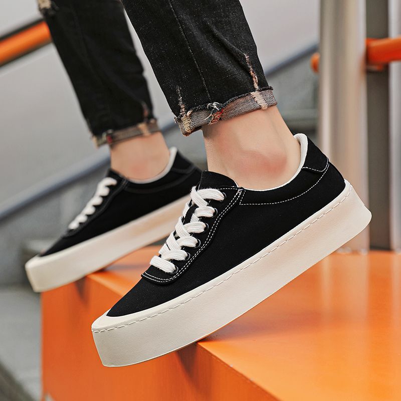 Khaki Flache Turnschuhe Leinwa – Men Shoes Offer Bewertung und Preis