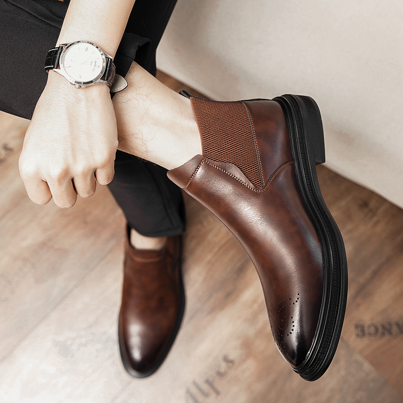High-Top-Lederschuhe sind viel – Men'S Shoes Brogues Bewertung und Preis