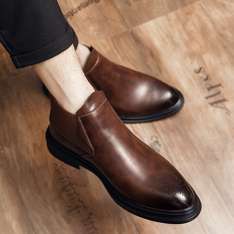 High-Top-Lederschuhe sind viel – Men'S Shoes Brogues Bewertung und Preis