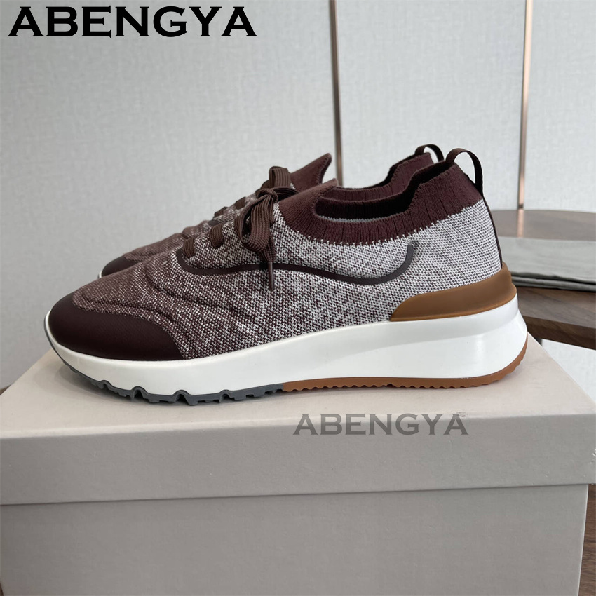 Neue mehrfarbige gestrickte Lo – Men Shoes Trainers Bewertung und Preis
